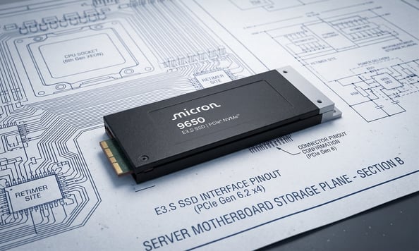 Micron 9650 PCIe Gen6 data center SSD compared with Gen5 SSDs