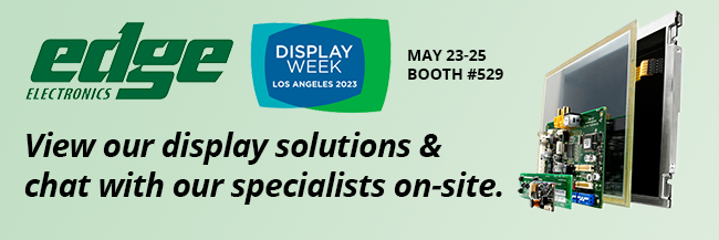 View Edge's display solutions and chat with our specialists on-site
